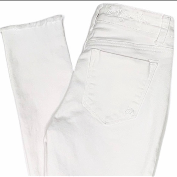 Indigo Rein Forever White Skinny Ankle Jeans W26" - Picture 2 of 16